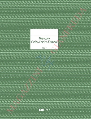 REGISTRO CARICO, SCARICO, ESISTENZA, 96 PAGINE E2619